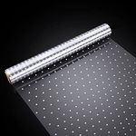 White Dot Cellophane Wrap, HCSSZ 30meter x 40cm White Dot Cellophane Roll Florist Wrapping Cellophane for Gift Fruit Flower Bouquet Craft Basket Supplies