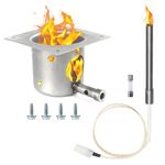 Tbgrepts Fire Pot Burn Pot and Hot Rod Ignitor Kit Replacement for Traeger Pit Boss Camp Chef Pellet Grill with Screws and Fuse