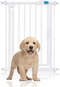 Bettacare Barrière de Sécurité à Fermeture Automatique, 68.5cm - 75cm, Blanc, Étroit, Barrière de Sécurité à Pression Étroite, Barrière pour Bébé, Barrière de Sécurité pour Portes et Couloirs