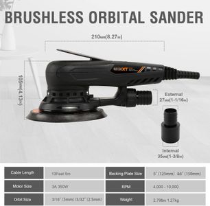 MAXXT Brushless 5.0mm Orbital Sander – High-Performance Power Tool
