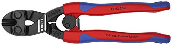 KNIPEX 7122200 Comfort Grip Angled High Leverage Cobolt Cut