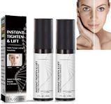 Instant Face Lift Cream,Face Tightener,Eye Tightening & Lifting Serum, Smooth Appearance of Loose Sagging Skin, Puffiness, Fine Lines & Wrinkles Within 2 Minutes (2 PCS)