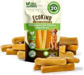 Ecokind Himalayan Dog Chews, Healthy Dog Treats, Odorless Dog Chews, Rawhide Free, Long Lasting Dog Bones for Aggressive Chewers, Indoors & Outdoor Use, Made in The Himalayans, Large (Pack of 20)