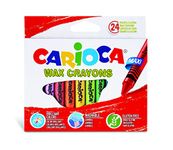 Carioca 42390 Maxi Washable Wax Crayon (Pack of 24)