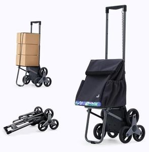 XSTO Electric Stair Climbing Shopping Cart for Groceries-67L Waterproof Bag