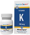 Superior Source Vitamin K1 Multivitamins, 100 mcg,Tablet, 100 Count