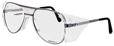 TITUS G77 Premium Metal Frame Aviator Z87+, Z87.1 Safety Glasses Side Shield Motorcycle Shooting DOT ANSI CE Approved Eyewear