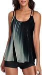 Urchics Womens Tankini Swimsuit Tan