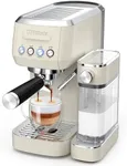 MAttinata Espresso Machine 20 Bar, Cappuccino Machine for Home with 2.0 Long Life Automatic Milk Tank, Espresso Maker with Milk Frother, Coffee Maker Present, Stainless Steel-Mattino Creamy Love