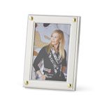 Spode Kit Kemp 4x6 Photo Frame | Cabochon Design | Silverplate with Velvet Backing | Elegant Tabletop Decor | Perfect for Showcasing Cherished Memories | Ideal for Home Décor & Gifting