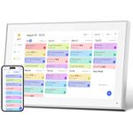 15.6 inch Digital Photo Frame Digital Calendar FHD 1920x1080 Smart Touchscreen Interactive Display for Family Schedules 32GB Memory Wall -Mounted Share Photos and Videos via App from Anywhere