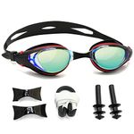 Nearsighted Swim Goggles, Shortsighted Optical Swimming Goggles No Leaking Anti Fog UV Protection for Adult Men Women