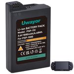 Uwayor PSP-110 Battery 1800mAh Replacement Battery Compatible with Sony PSP-1000 PSP-110