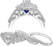 Newshe Wedding Engagement Ring Set 