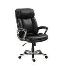 Serta 43675 Faux Leather Big & Tall Executive Chair, Black