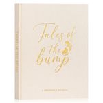 Lanpn My Pregnancy Journal Memory Book for First Time Mom, 156 Page Pregnant Announcement Must Have Planner Scrapbook, Mom to Be Keepsake Gift Pregnancy Tracking Diary for Expecting New Parent Beige