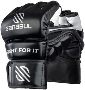 Sanabul Essential 4oz MMA Gloves for Men & Women, Professional Fighting Boxing Muay Thai Kickboxing Gloves for Sparring Grappling and Training, Metallic Silver Large/X-Large