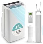 SereneLife Portable Air Conditioner 13000 BTU-New Air Conditioning Unit, 3 in 1 Portable AC with Dehumidifier, Follow Me Function, Window Kit & Remote Control