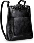 S-ZONE Women Leather Backpack Purse