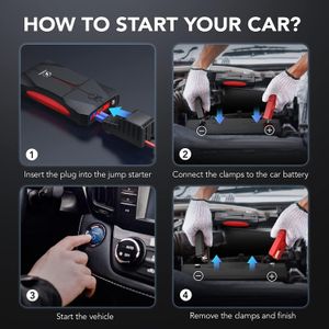 FLYLINKTECH 4000A Car Jump Starter – Portable Battery Booster