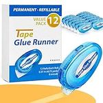 12 Pack Double Sided Tape Roller, 8