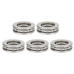 Uxcell F7-15M Miniature Thrust Ball Bearings 7x15x5mm Chrome Steel With Washers 10 Pack