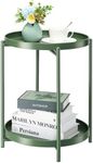 danpinera 2 Tier Metal Side Table w