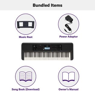 Yamaha PSR-E383 Portable Keyboard – 61-Key Digital Piano