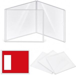 Ecorura 2026 Frosted Mahjong Card Sleeve Holder - Large Print - 4Pcs