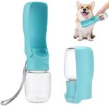 SHUNMAN Foldable Dog Water Bottle,550ml Portable Dog Water Bottle,Leak Proof Dog Travel Water Bottle for Outdoor Traveling, Walking, Camping and Hiking BPA Free