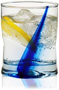 Libbey Blue Ribbon Impressions Rocks Glasses, 12.5-ounce, Set of 4