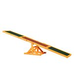 PawHut Wooden Pet Seesaw for Big Dogs, Agility Training Equipment for Dogs with Anti-Slip surface, 180 x 30 x 30cm - Natural