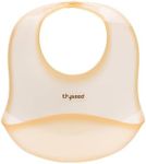 thyseed Ultra Thin & Light Waterproof Silicone Bibs for Babies Eating Toddler Feeding Silicon Food Catcher with Large Pouch