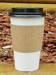 Blue Lake 12-20 oz Disposable hot Coffee Cup Sleeve, 500 Count, Made in Canada
