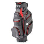 Motocaddy Unisex Dry Series 14-Way Cart Bag - Charcoal/Red - One Size