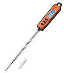 ThermoPro TP01S Digital Meat Thermometer for Air Fryers Cooking Kitchen Barbecue Food Thermometer Cooking Thermometer with 13.5cm Long Food Probe, Thermometer Instant Read Thermometer with Backlit