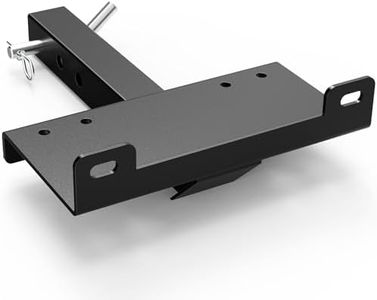 Winch Hitch Cradle Mount Plate, Universal Receiver 10 x 4 1/2 Winch Mounting with 2'' Receiver Hitch, Heavy-Duty 15000Lbs Capacity, Winch Hitch Mounting Plate for ATV UTV SUV Truck Pickup