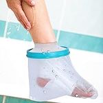 Waterproof Foot Cast Cover, Foot Ankle Protector Cast Shower Cover, Waterproof Foot Cast Cover Adult Ankle Shower Cover Cast and Bandage Protector Watertight Protection for Broken Ankle, Foot