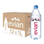 Evian Still Mineral Water,12x1L