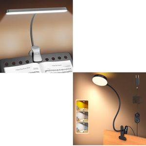 Glocusent 57 LED Super Bright Music Stand Light & 72-LED Clip on Lamp