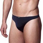 Punto Blanco Men's Zensation Thong Panties, Black (Black 090), 44 Alto