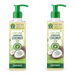 Natureway Unrefiened Coconut oil For Skin & Hair Care 500 ml - Pack Of 2 ( Dermatological Tested ) for skin and hair safety | No (Chemical - Preservatives - Fragrance - MIneral OIl ) Reduces Body heat | Body massage | Helps Hair Growth | Shiny .