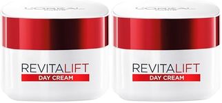 L’Oréal Paris Revitalift Hydrating Day Cream, Reduces Wrinkle Appearance, Firms, Moisturise, and Hydrates Skin, Pro-Retinol and Elasti-Peptides, 50ml (Pack of 2)
