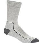 Icebreaker Merino Men's Hike+ Light Crew Sock, Blizzard Heather, Large