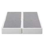 ZINUS No Assembly Metal Box Spring / 9 Inch White Mattress Foundation/Sturdy Metal Structure, Split Queen