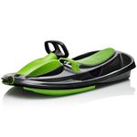 Gizmo Riders Stratos Snow Bobsled for Kids- 2 Person Steerable Snow Sled for Ages 3 and Up (Nimbus Mystic Green), (GRSTR-ASSORT)