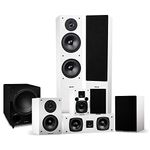 Fluance Elite High Definition Surround Sound Home Theater 7.1 Speaker System Including Floorstanding Towers, Center Channel, Surround, Rear Surround Speakers and DB10 Subwoofer - White (SX71WHR)