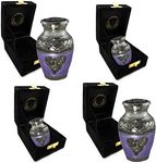 Lilac Loving Angel Keepsake Urns for Human Ashes with Velvet Gift Box for Cremation Keepsakes for Ashes