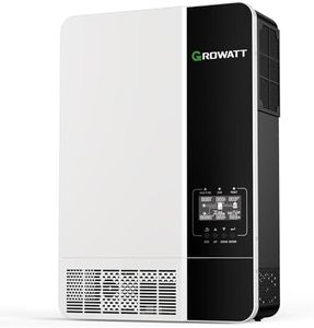 GROWATT 3500W Hybrid Solar Inverter, DC 48V to 120V AC Pure Sine Wave Off Grid MPPT Charge Controller for 48V Lithium AGM Battery Home Energy System, Support Parallel, UL1741, IEEE1547