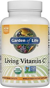 Garden of Life Non-GMO Living Vitamin C Supplement and Antioxidant Whole Food Nutrition Vegetarian, 60 Count
